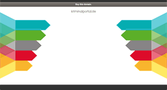 Desktop Screenshot of kriminalportal.de